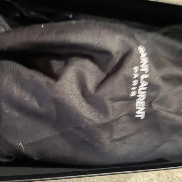 Saint Laurent Black Slide Sandals size 7.5 - Picture 5 of 5